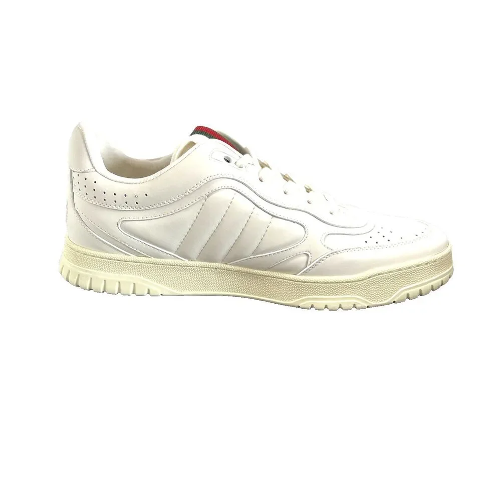 GUCCI Re-Web Low Top White Leather Sneakers Men’s Sneakers 12.5 USA $1190